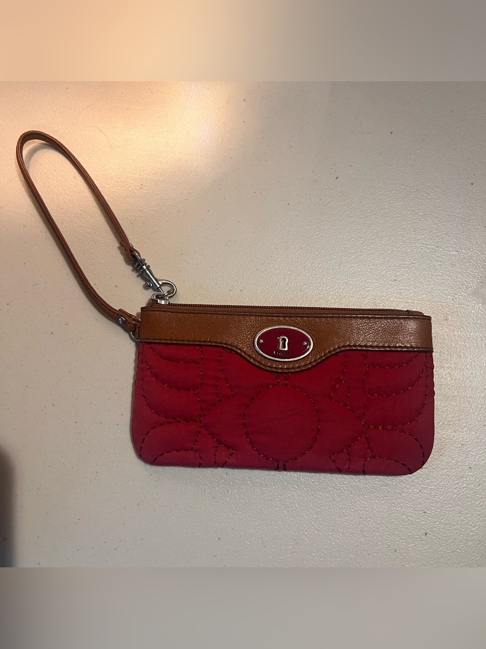 Fossil Key Per quilted fabric wristlet wallet - Picture 3 of 8
